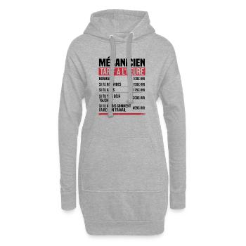 Mechaniker Stundensatz Humor Geschenkidee - Hoodie-Kleid - Grau meliert - Vorne