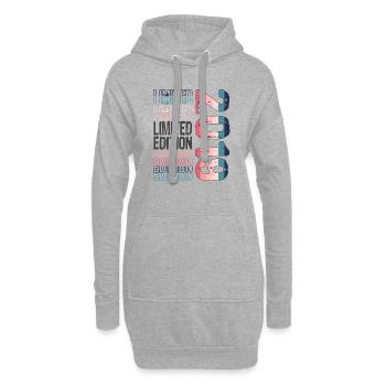Limited Edition seit 2019 Geburtstag Vintage 2019 - Hoodie-Kleid - Grau meliert - Vorne