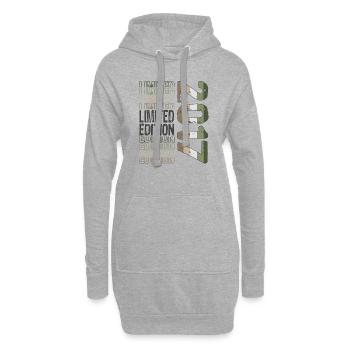 Limited Edition seit 2017 Geburtstag Vintage 2017 - Hoodie-Kleid - Grau meliert - Vorne