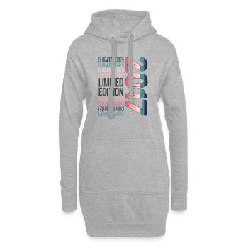 Limited Edition seit 2017 Geburtstag Vintage 2017 - Hoodie-Kleid - Grau meliert - Vorne