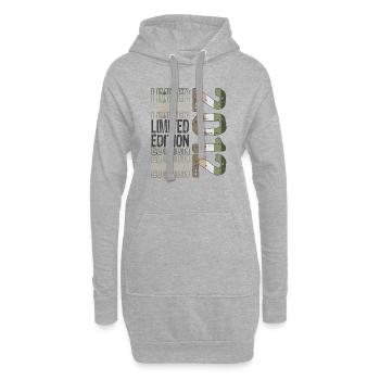 Limited Edition seit 2012 Geburtstag Vintage 2012 - Hoodie-Kleid - Grau meliert - Vorne