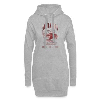 Rotfeuerfisch Marine Fish Keeper Moderne Streetwear - Hoodie-Kleid - Grau meliert - Vorne