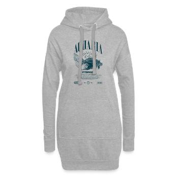 Rotfeuerfisch Marine Fish Keeper Moderne Streetwear - Hoodie-Kleid - Grau meliert - Vorne