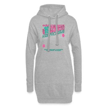 Livre d’or 19e anniversaire homme et femme - Sweat-shirt à capuche long Femme - gris chiné - Devant