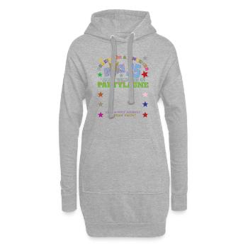 35. Geburtstag Mann und Frau Gästebuch - Hoodie-Kleid - Grau meliert - Vorne