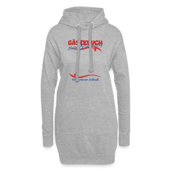 35. Geburtstag Mann und Frau Gästebuch - Hoodie-Kleid - Grau meliert - Vorne