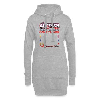35. Geburtstag Mann und Frau Gästebuch - Hoodie-Kleid - Grau meliert - Vorne