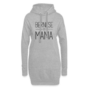 Minimalist Bernese Mama Gifts for Berner Lovers - Hoodie Dress - heather grey - Front