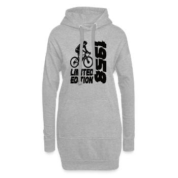 Limited Edition 1958 Limited Edition Fahrrad - Hoodie-Kleid - Grau meliert - Vorne