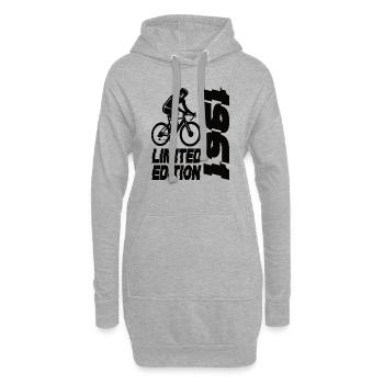 Limited Edition 1961 Limited Edition Fahrrad - Hoodie-Kleid - Grau meliert - Vorne