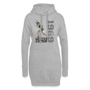 Édition limitée 1969 Édition limitée Tennis - Sweat-shirt à capuche long Femme - gris chiné - Devant