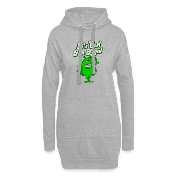Es ist cool, ich bin legal, t-shirt, lustig, UFO, niedlich, Raum - Hoodie-Kleid - Grau meliert - Vorne