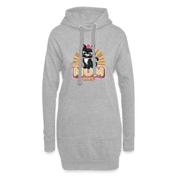Best Mom Forever - Chat à motif de fête des mères - Sweat-shirt à capuche long Femme - gris chiné - Devant
