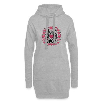 Best Mom Forever - Cadeau de fête des mères - Sweat-shirt à capuche long Femme - gris chiné - Devant