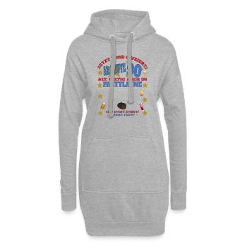Livre d’or homme et femme 90e anniversaire - Sweat-shirt à capuche long Femme - gris chiné - Devant