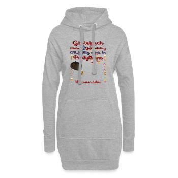 Livre d’or homme et femme 90e anniversaire - Sweat-shirt à capuche long Femme - gris chiné - Devant