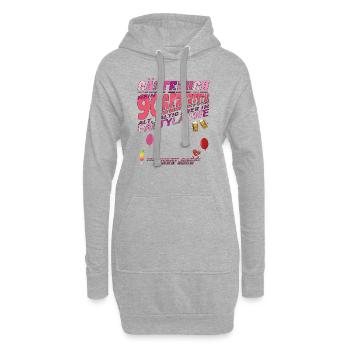 Livre d’or homme et femme 90e anniversaire - Sweat-shirt à capuche long Femme - gris chiné - Devant
