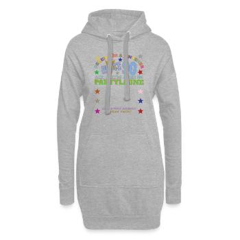 Livre d’or homme et femme 90e anniversaire - Sweat-shirt à capuche long Femme - gris chiné - Devant