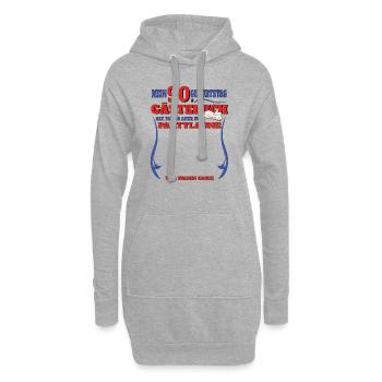 Livre d’or homme et femme 90e anniversaire - Sweat-shirt à capuche long Femme - gris chiné - Devant