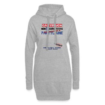 Livre d’or homme et femme 90e anniversaire - Sweat-shirt à capuche long Femme - gris chiné - Devant