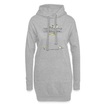 Livre d’or homme et femme 90e anniversaire - Sweat-shirt à capuche long Femme - gris chiné - Devant