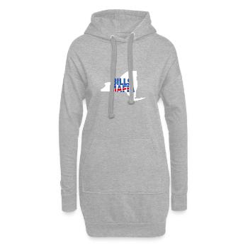 Buffalo Pride Strong Bold Bills Mafia Energy - Hoodie Dress - heather grey - Front