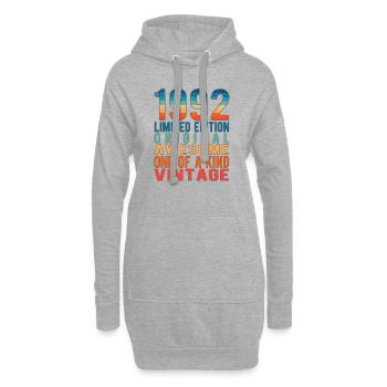 Edition Limitée Depuis 1992 Anniversaire Millésime 1992 - Sweat-shirt à capuche long Femme - gris chiné - Devant