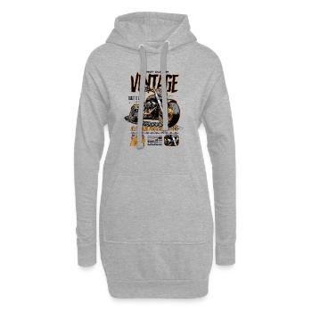 Motorrad Geburtstag geboren im Jahr 2001 - Hoodie-Kleid - Grau meliert - Vorne