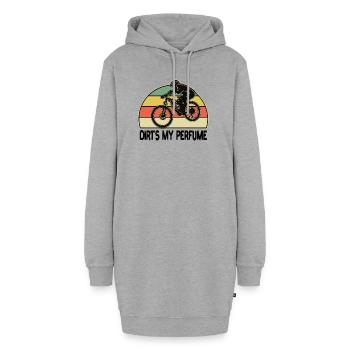 Dirts My Perfume VTT de descente VTT - Sweat-shirt à capuche long Femme - gris chiné - Devant