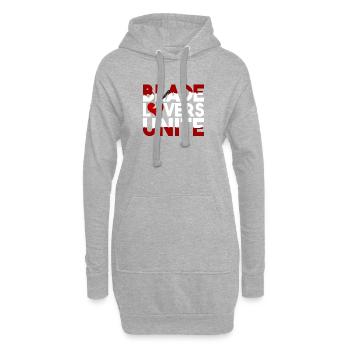 Blade Lover Unite - Sweat-shirt à capuche long Femme - gris chiné - Devant