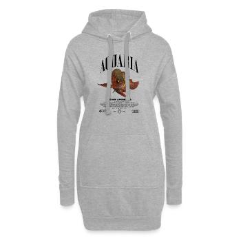 Asiatische Arowana Monster Fish Keeper Streetwear - Hoodie-Kleid - Grau meliert - Vorne