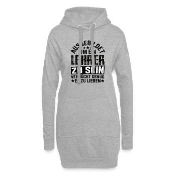 Lehrer Schule Lehramt Studenten Lehrerin - Hoodie-Kleid - Grau meliert - Vorne