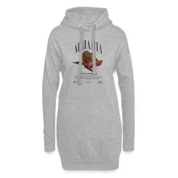 Asiatische Arowana Monster Fish Keeper Streetwear - Hoodie-Kleid - Grau meliert - Vorne