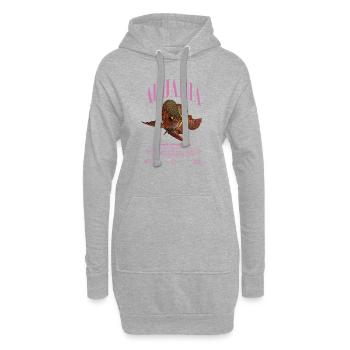 Asiatische Arowana Monster Fish Keeper Streetwear - Hoodie-Kleid - Grau meliert - Vorne