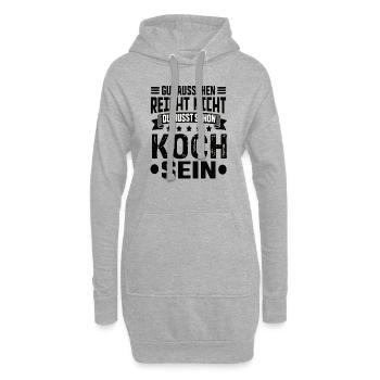 Koch Köche Kochen Koch Humor Koch Spruch - Hoodie-Kleid - Grau meliert - Vorne