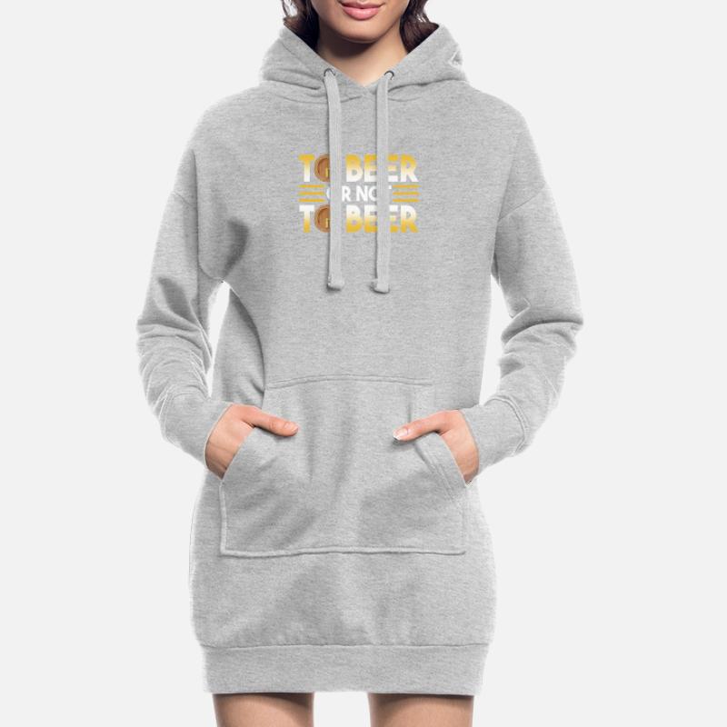 Bier Oder Nicht Bier Hoodie-Kleid