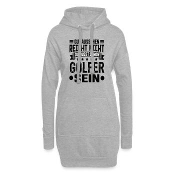 Golfer - Hoodie-Kleid - Grau meliert - Vorne