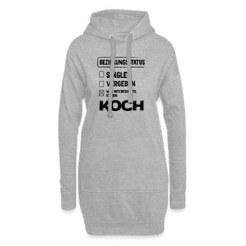 Koch Beziehungsstatus - Hoodie-Kleid - Grau meliert - Vorne