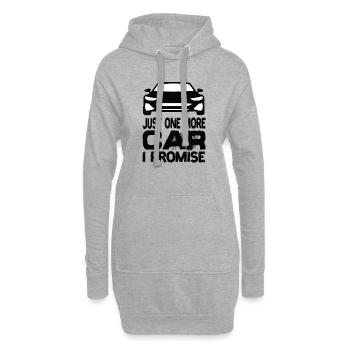 Juste une voiture de plus, je promets au conducteur de voiture - Sweat-shirt à capuche long Femme - gris chiné - Devant