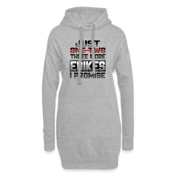 Juste un vélo électrique de plus, je promets un vélo électrique - Sweat-shirt à capuche long Femme - gris chiné - Devant