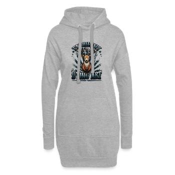 Taxidermy It's A Dying Art Hirschmotiv - Hoodie-Kleid - Grau meliert - Vorne