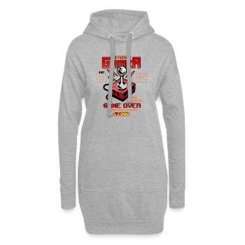 Vintage Gamer Since 1962 Drôle Anniversaire Jeux - Sweat-shirt à capuche long Femme - gris chiné - Devant