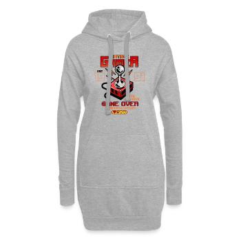 Vintage Gamer Since 1991 Drôle d’anniversaire Jeux - Sweat-shirt à capuche long Femme - gris chiné - Devant