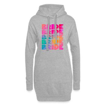 Junggesellenabschied in spe Junggesellenabschied - Hoodie-Kleid - Grau meliert - Vorne