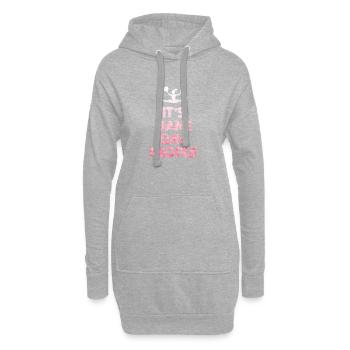 Es Ist Spieltag Leute - Hoodie-Kleid - Grau meliert - Vorne