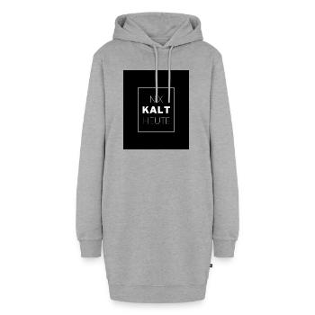 NIX KALT HEUTE - Hoodie-Kleid - Grau meliert - Vorne
