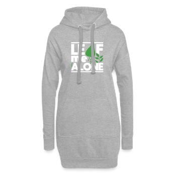 Laisse-moi tranquille - Sweat-shirt à capuche long Femme - gris chiné - Devant
