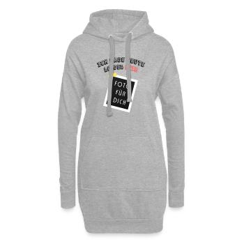 Ich habe heute leider kein Foto für dich - Hoodie-Kleid - Grau meliert - Vorne