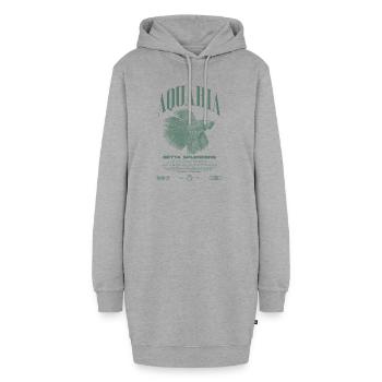 Betta Fish Keeper Moderne Streetwear - Hoodie-Kleid - Grau meliert - Vorne