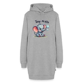 ELEFANT - Hoodie-Kleid - Grau meliert - Vorne